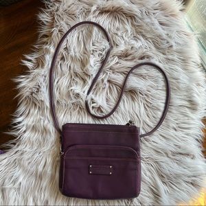 Tignanello - Purple Leather Crossbody Purse-